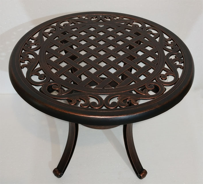 Стол кофейный из металла садовый литой из алюминия для дачи и кафе, чугунная мебель патио литая из силумина столы стулья и кресла