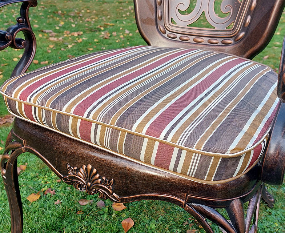 Подушка на уличное садовое кресло, кованые стулья и кресла для дачи, садовая мебель от производителя,мебель в беседку, мягкая подушка для литого кресла Корона
