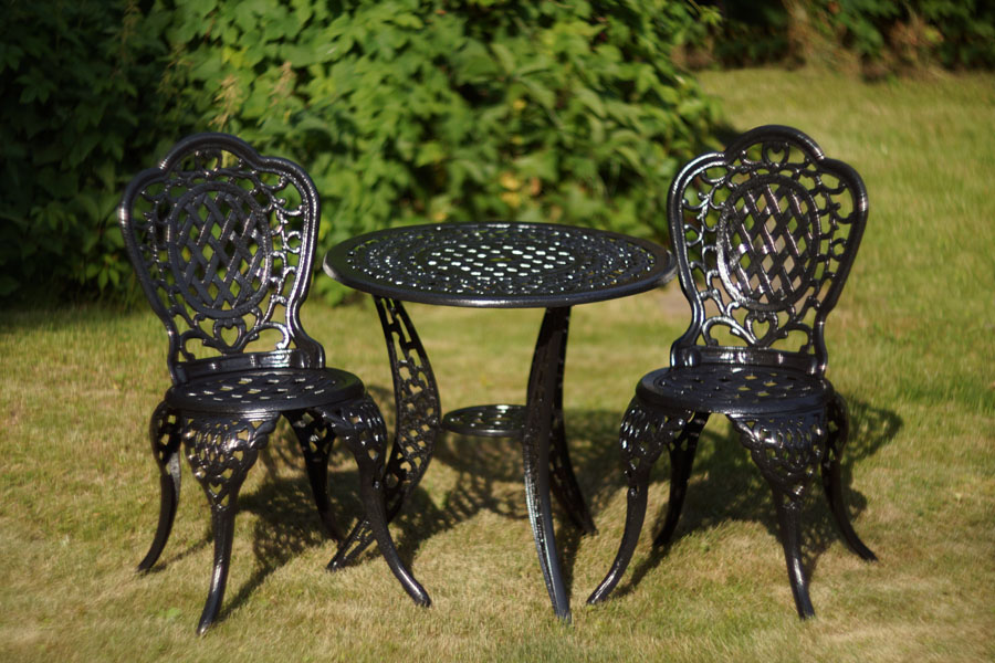 Садовая мебель литая из алюминия чугунная мебель для улицы кресла и столы для пансионатов