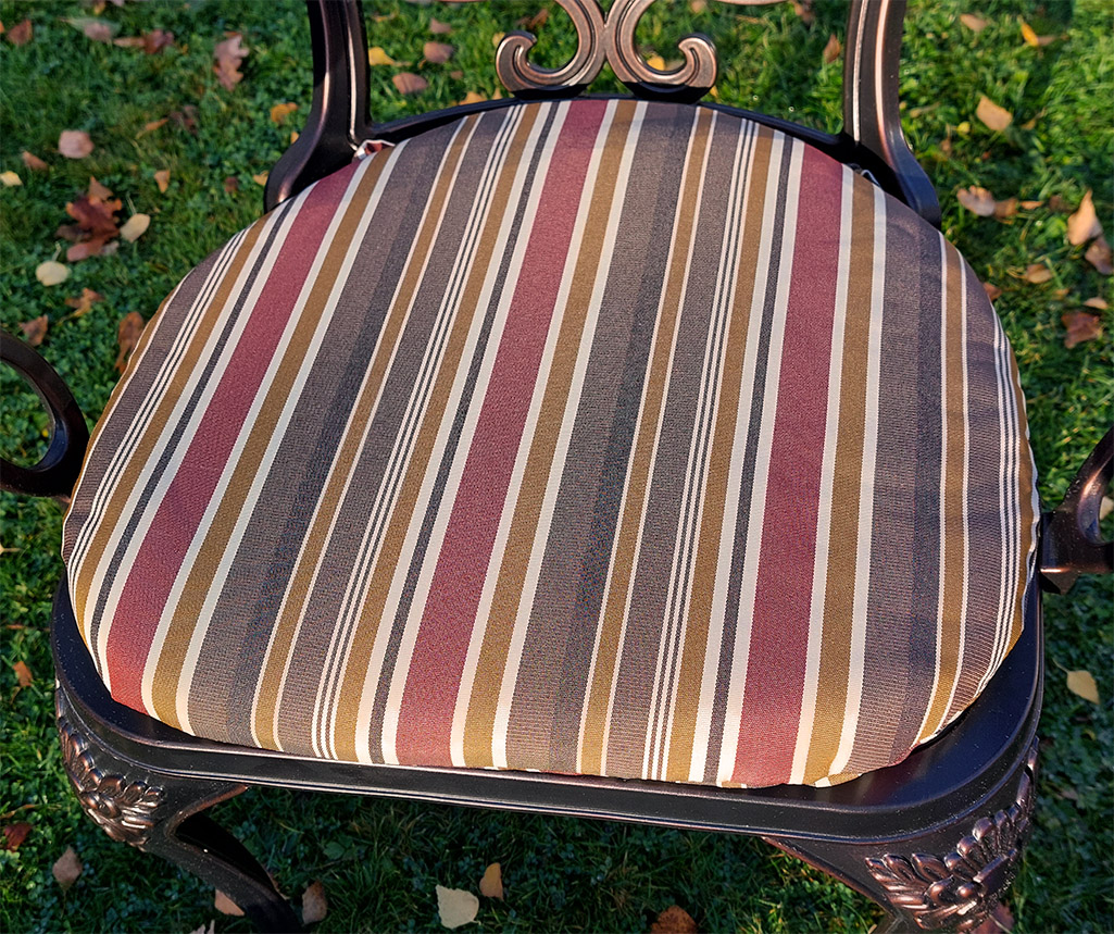 Подушка на уличное садовое кресло, кованые стулья и кресла для дачи, садовая мебель от производителя, мебель в беседку на дачу, мягкая подушка для литого кресла Кружева