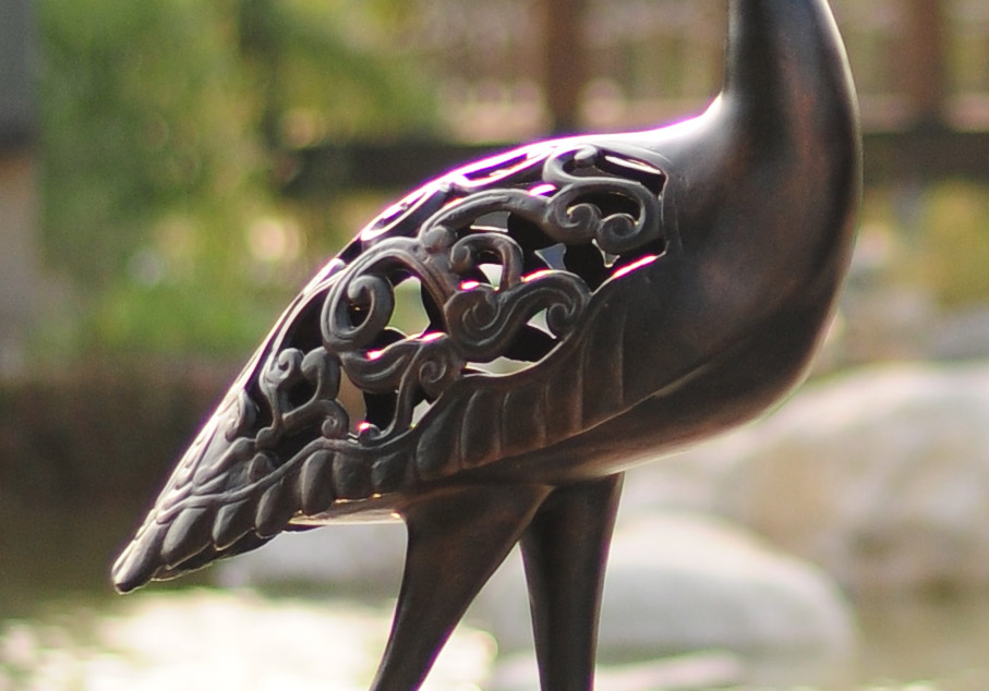 Садовая скульптура из литого металла, Декоративные фигурки птиц для украшения парка, садовый декор