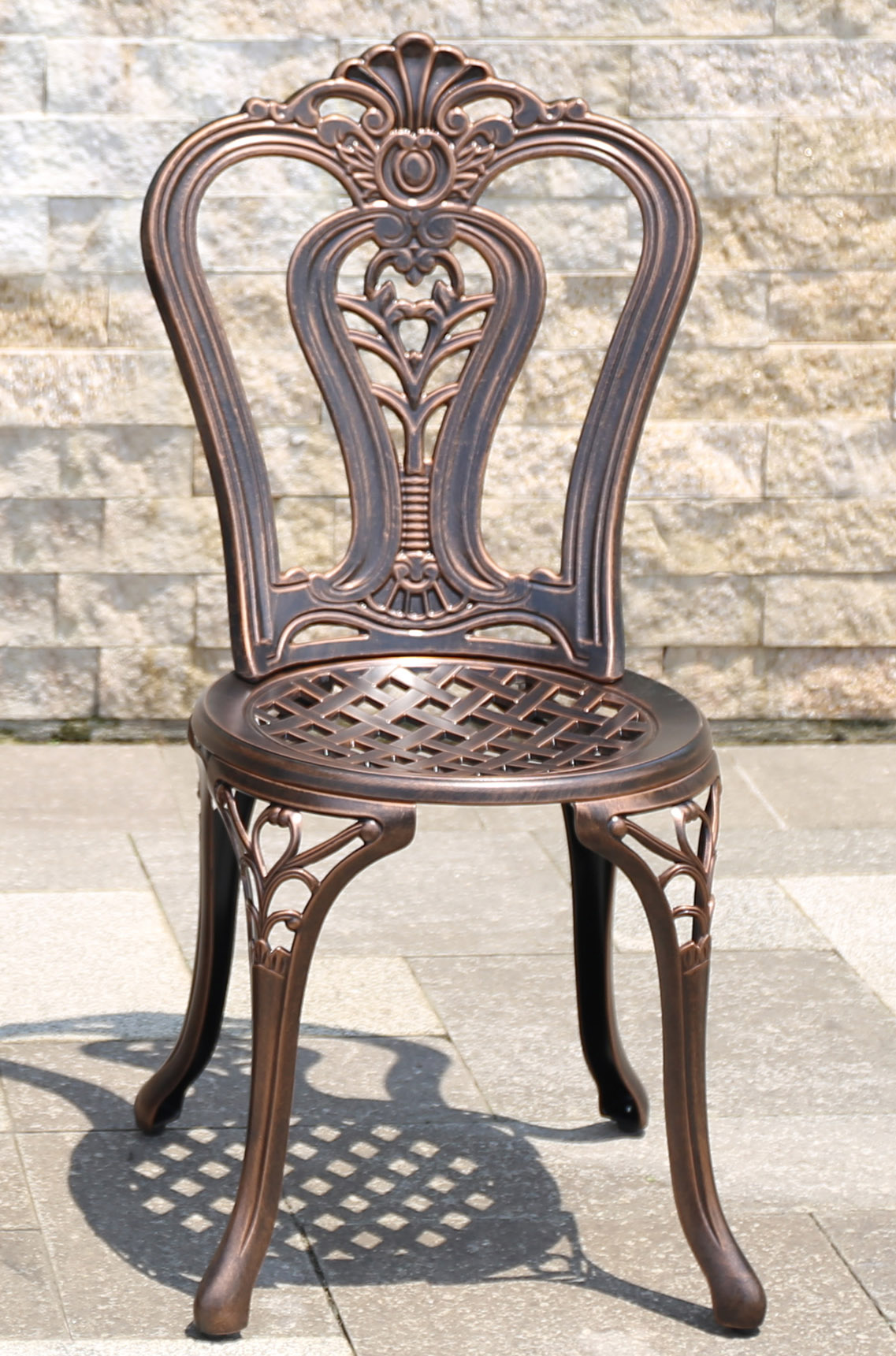 Садовый стул из металла, мебель для летних кафе, уличный стул на балкон, ажурная металлическая мебель для дачи, стул для сада кованый из литого чугуна